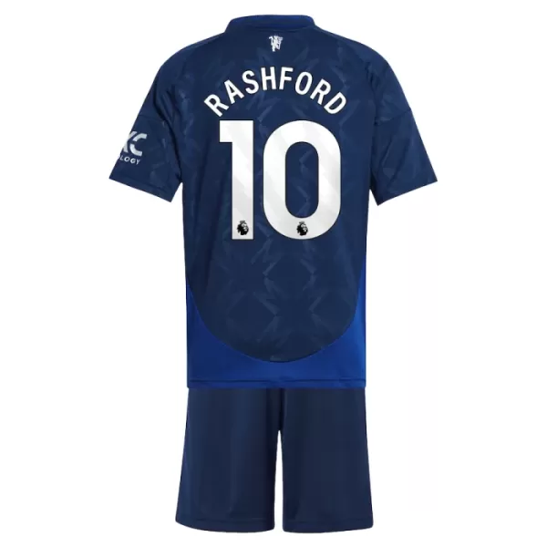 Günstige Manchester United Rashford 10 Kindertrikot Auswärts 2024/25 Kurzarm