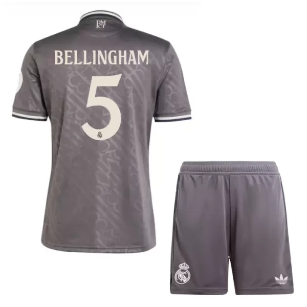 Günstige Real Madrid Bellingham 5 Kindertrikot Ausweich 2024/25 Kurzarm