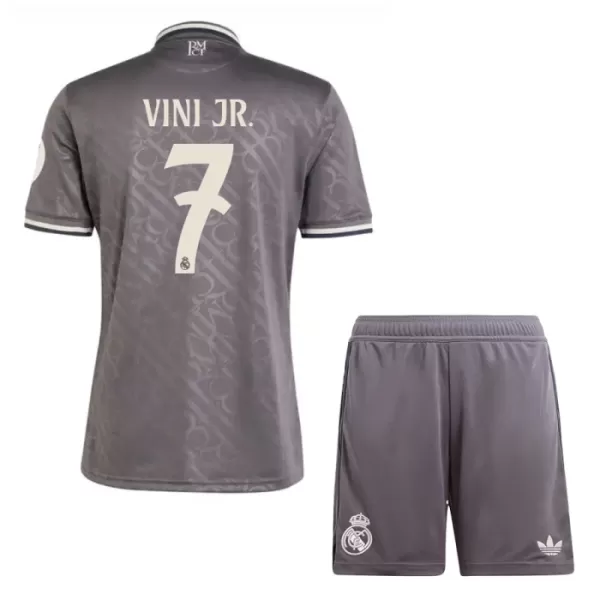 Günstige Real Madrid Vini JR 7 Kindertrikot Ausweich 2024/25 Kurzarm