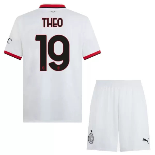 Günstige AC Mailand Theo 19 Kindertrikot Auswärts 2024/25 Kurzarm