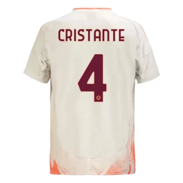 Günstige AS Rom Cristante 4 Herrentrikot Auswärts 2024/25 Kurzarm