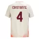 Günstige AS Rom Cristante 4 Herrentrikot Auswärts 2024/25 Kurzarm