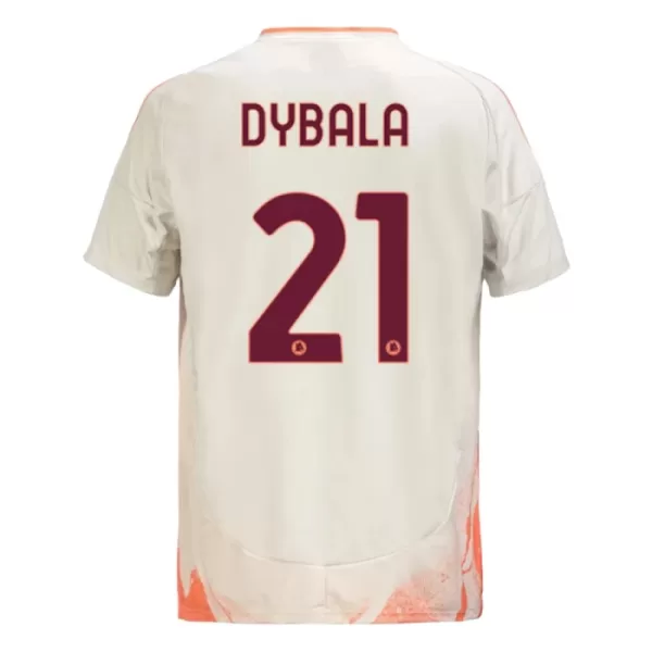 Günstige AS Rom Dybala 21 Herrentrikot Auswärts 2024/25 Kurzarm