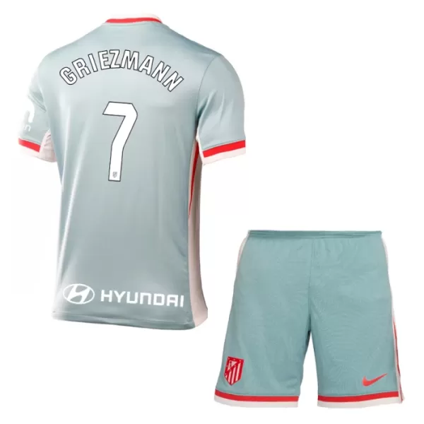 Günstige Atlético Madrid Griezmann 7 Kindertrikot Auswärts 2024/25 Kurzarm