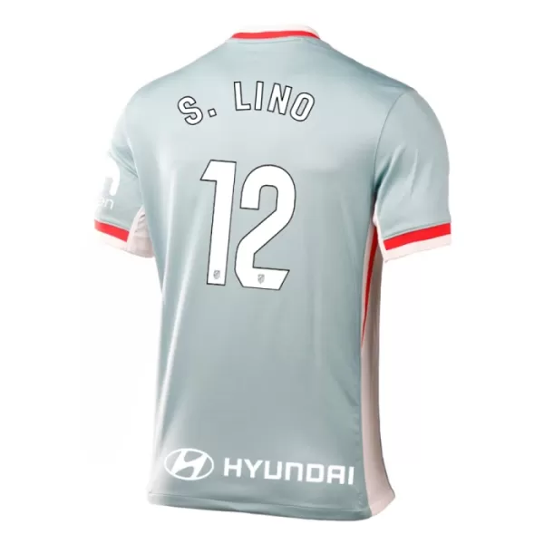 Günstige Atlético Madrid S. Lino 12 Kindertrikot Auswärts 2024/25 Kurzarm