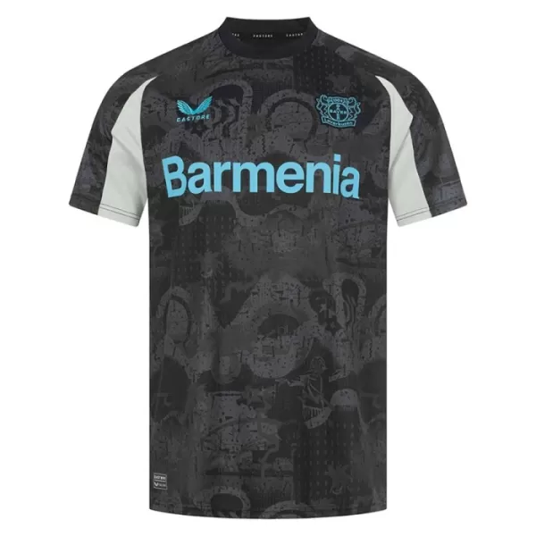 Günstige Bayer 04 Leverkusen Edmond Tapsoba 12 Herrentrikot Ausweich 2024/25 Kurzarm