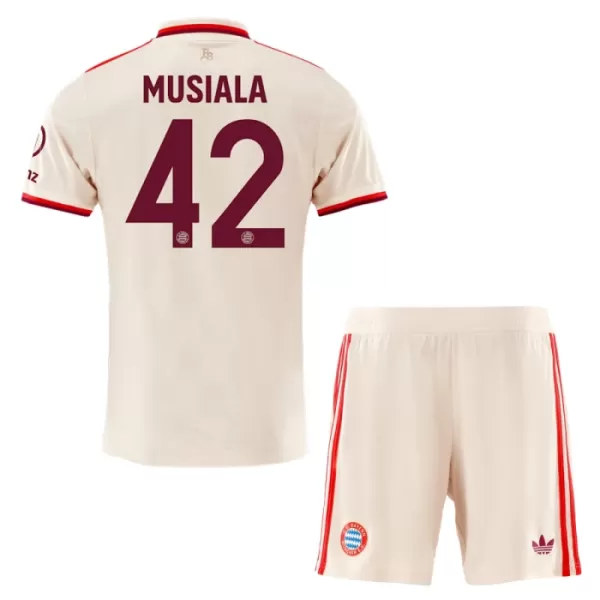 Günstige FC Bayern München Musiala 42 Kindertrikot Ausweich 2024/25 Kurzarm