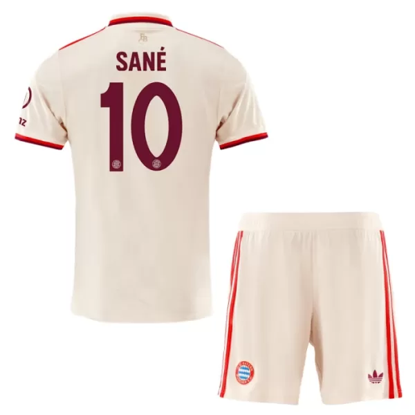 Günstige FC Bayern München Sane 10 Kindertrikot Ausweich 2024/25 Kurzarm