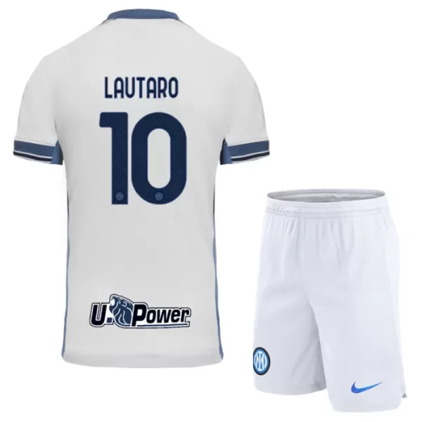 Günstige Inter Mailand Lautaro Martinez 10 Kindertrikot Auswärts 2024/25 Kurzarm