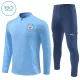 Manchester City Trainingspullover Kinder 2024/25 Viertelreißverschluss Blaue