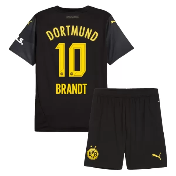 Günstige Borussia Dortmund Brandt 10 Kindertrikot Auswärts 2024/25 Kurzarm