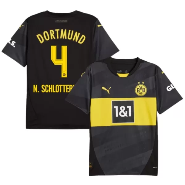 Günstige Borussia Dortmund N. Schlotterbeck 4 Herrentrikot Auswärts 2024/25 Kurzarm