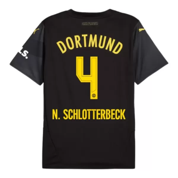 Günstige Borussia Dortmund N. Schlotterbeck 4 Herrentrikot Auswärts 2024/25 Kurzarm