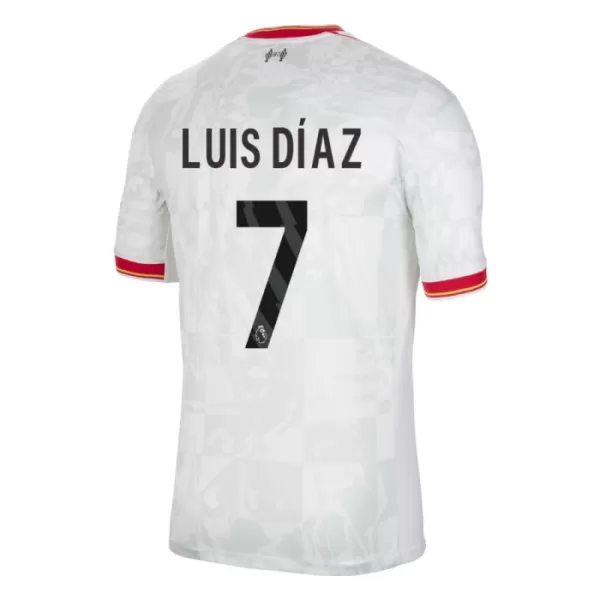 Günstige Liverpool Luis Diaz 7 Herrentrikot Ausweich 2024/25 Kurzarm