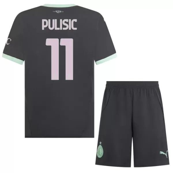 Günstige AC Mailand Pulisic 11 Kindertrikot Ausweich 2024/25 Kurzarm