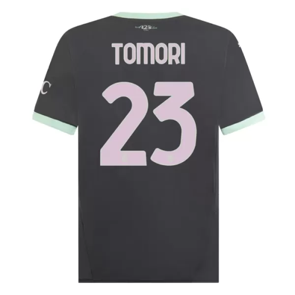 Günstige AC Mailand Tomori 23 Herrentrikot Ausweich 2024/25 Kurzarm