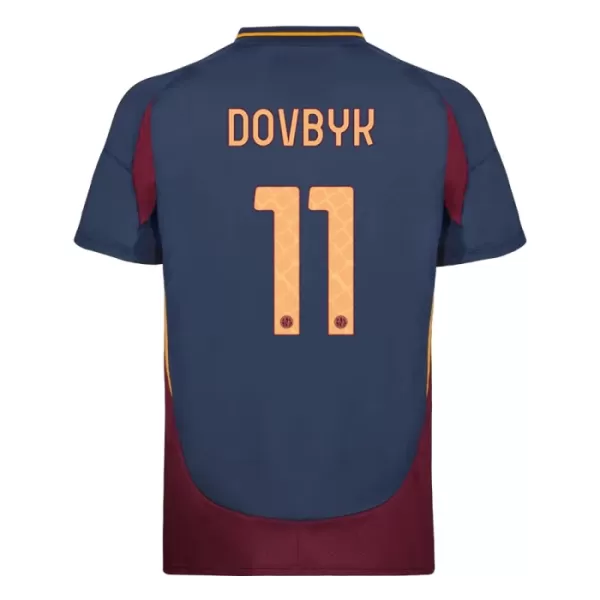 Günstige AS Rom Dovbyk 11 Kindertrikot Ausweich 2024/25 Kurzarm