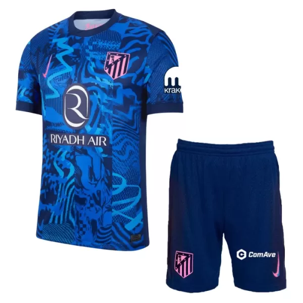 Günstige Atlético Madrid Kindertrikot Ausweich 2024/25 Kurzarm