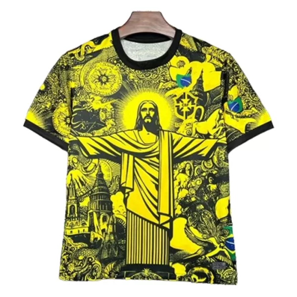 Günstige Brasilien Herrentrikot 2024 Kurzarm Gelbe - Speziell