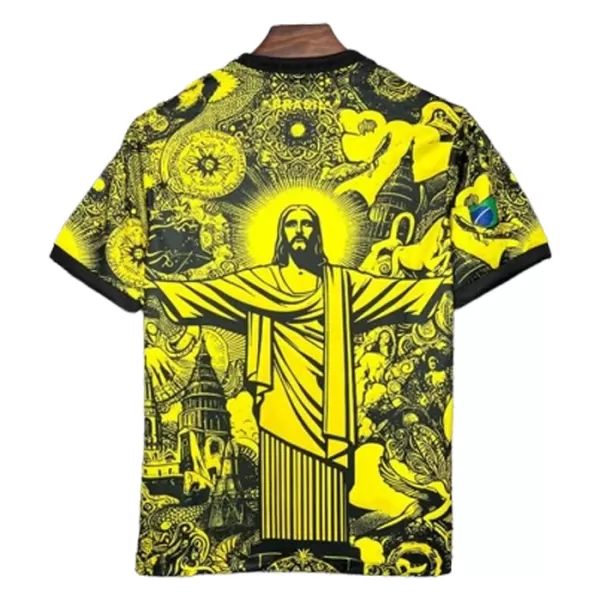 Günstige Brasilien Herrentrikot 2024 Kurzarm Gelbe - Speziell