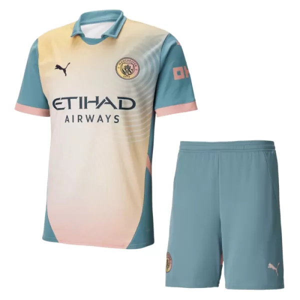 Günstige Manchester City Kindertrikot Vierte 2024/25 Kurzarm