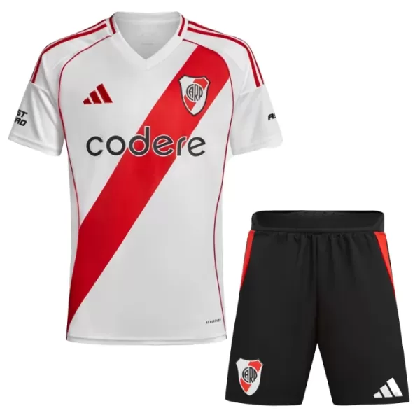 Günstige River Plate Kindertrikot Heim 2024/25 Kurzarm