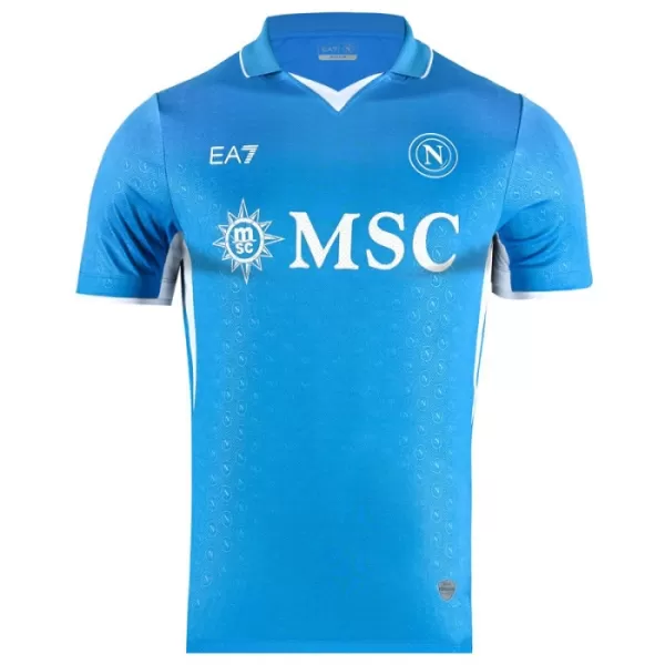 Günstige SSC Neapel Kvaratskhelia 77 Herrentrikot Heim 2024/25 Kurzarm