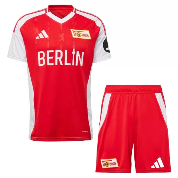 Günstige Union Berlin Kindertrikot Heim 2024/25 Kurzarm