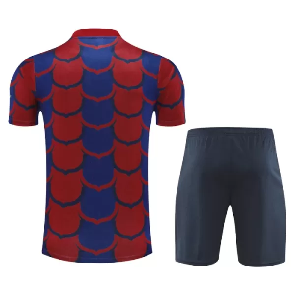 Günstige Barcelona Pre-Match Kindertrikot 2024/25 Kurzarm