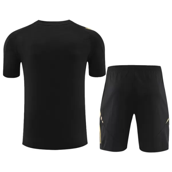 Günstige Real Madrid Pre-Match Kindertrikot 2024/25 Kurzarm Schwarze