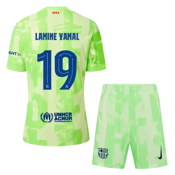 Günstige FC Barcelona Lamine Yamal 19 Kindertrikot Ausweich 2024/25 Kurzarm