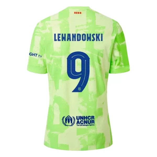 Günstige FC Barcelona Lewandowski 9 Kindertrikot Ausweich 2024/25 Kurzarm