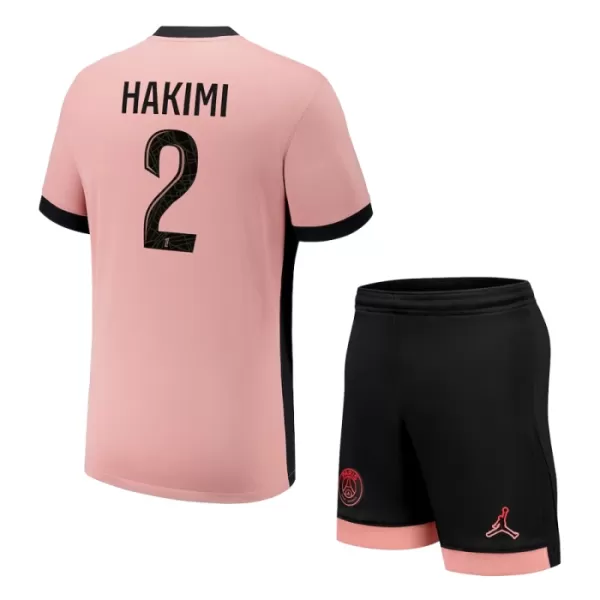 Günstige Paris Saint-Germain Achraf Hakimi 2 Kindertrikot Ausweich 2024/25 Kurzarm