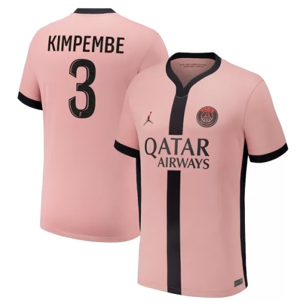 Günstige Paris Saint-Germain Kimpembe 3 Herrentrikot Ausweich 2024/25 Kurzarm