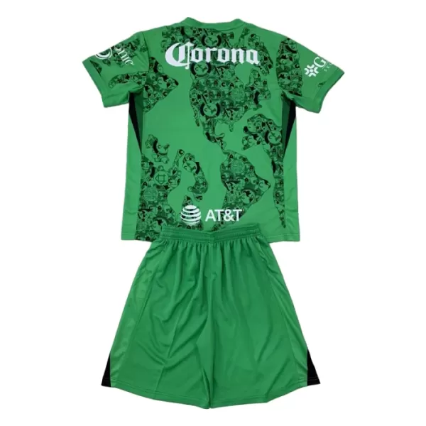 Günstige Club América Torwart Kindertrikot 2024/25 Kurzarm Grüne