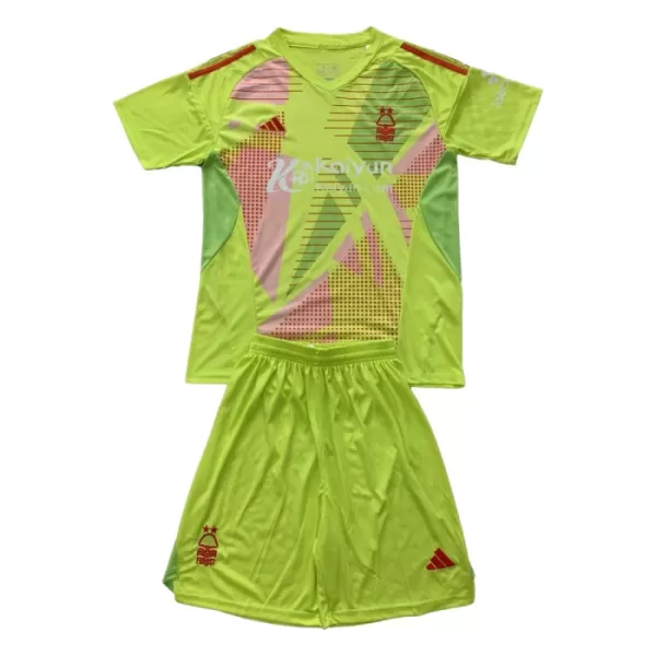 Günstige Nottingham Forest Torwart Kindertrikot 2024/25 Kurzarm Grüne