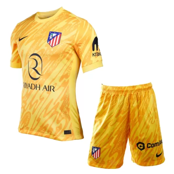 Günstige Atlético Madrid Torwart Kindertrikot Ausweich 2024/25 Kurzarm