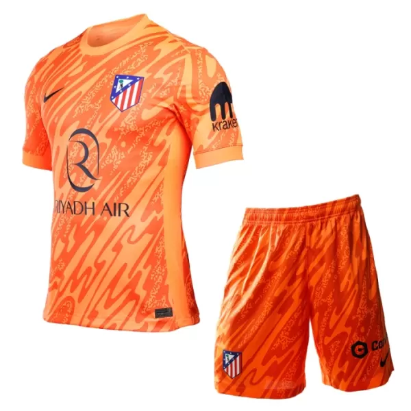 Günstige Atlético Madrid Torwart Kindertrikot Vierte 2024/25 Kurzarm