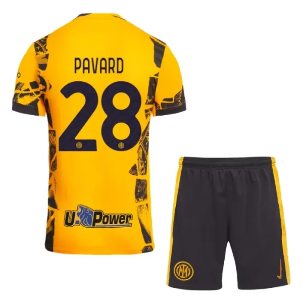 Günstige Inter Mailand Pavard 28 Kindertrikot Ausweich 2024/25 Kurzarm