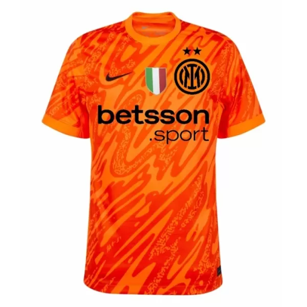 Günstige Inter Mailand Torwart Herrentrikot 2024/25 Kurzarm Orange