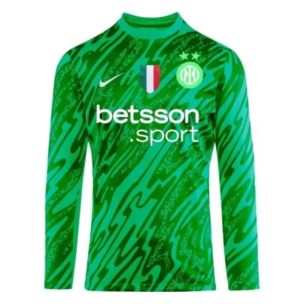 Günstige Inter Mailand Torwart Herrentrikot 2024/25 Langarm Grüne