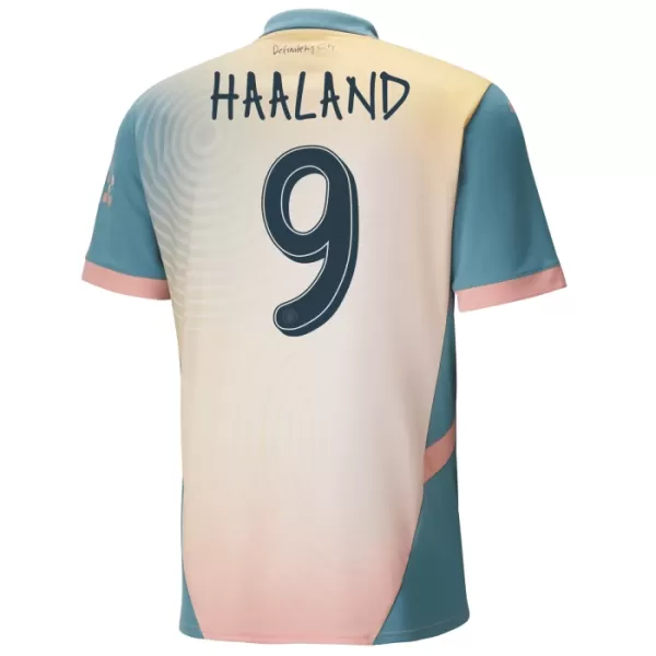 Günstige Manchester City Haaland 9 Kindertrikot Vierte 2024/25 Kurzarm