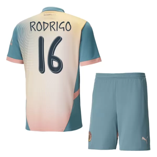 Günstige Manchester City Rodrigo 16 Kindertrikot Vierte 2024/25 Kurzarm