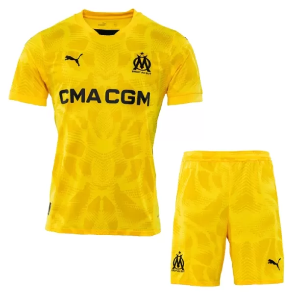 Günstige Olympique Marseille Torwart Kindertrikot Auswärts 2024/25 Kurzarm