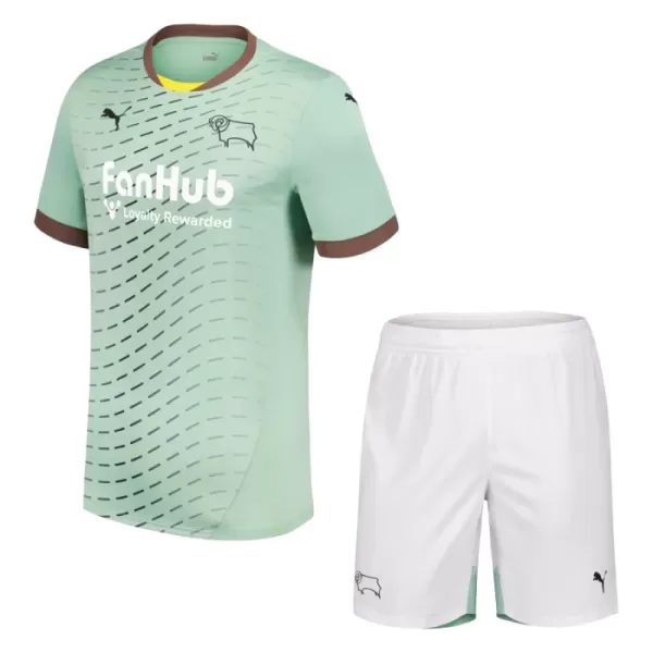 Günstige Derby County Kindertrikot Auswärts 2024/25 Kurzarm