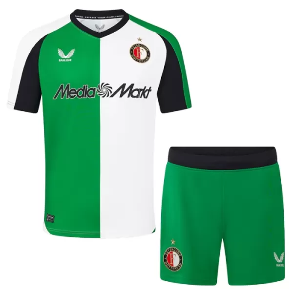 Günstige Feyenoord Kindertrikot Ausweich 2024/25 Kurzarm