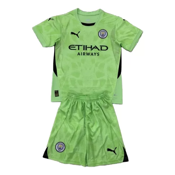 Günstige Manchester City Torwart Kindertrikot 2024/25 Kurzarm