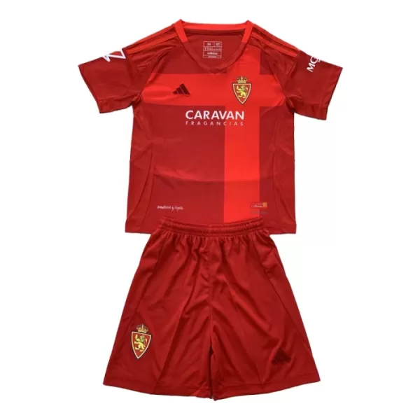 Günstige Real Zaragoza Kindertrikot Auswärts 2024/25 Kurzarm