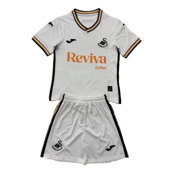 Günstige Swansea City Kindertrikot Heim 2024/25 Kurzarm