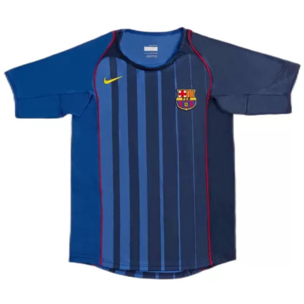 Günstige Barcelona 2004-05 Herrentrikot Auswärts Retro Kurzarm